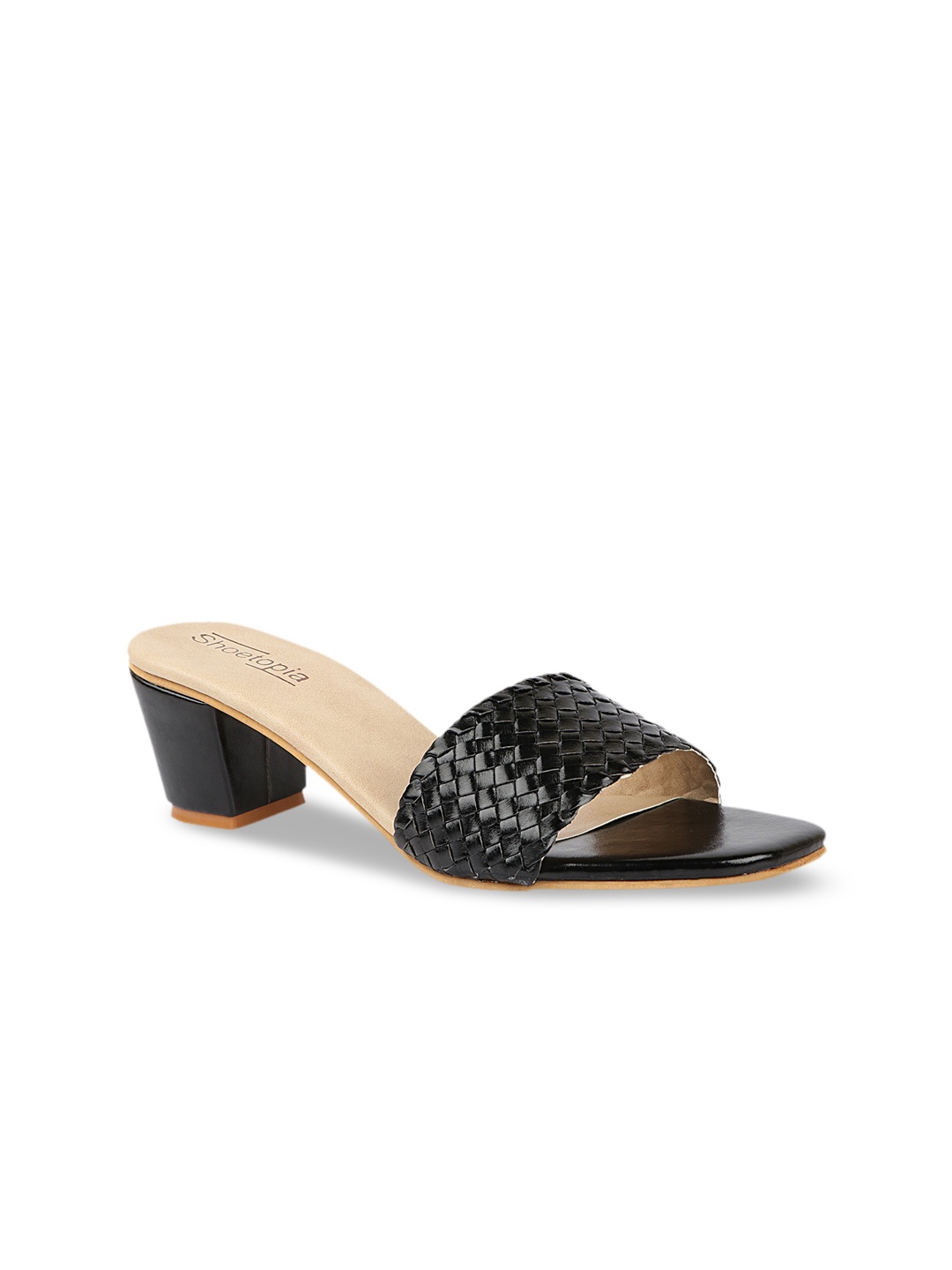 

Shoetopia Black Block Sandals
