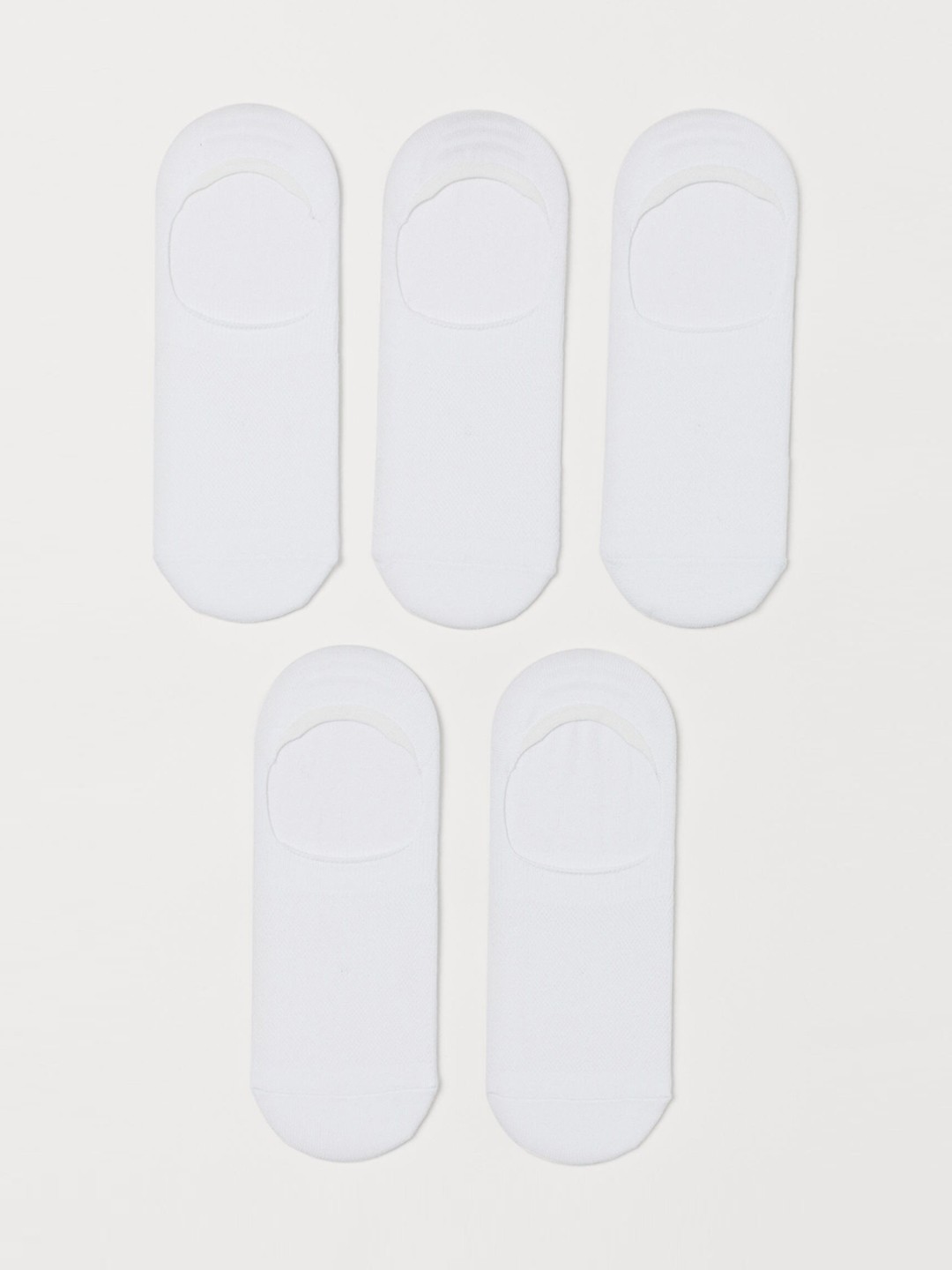 

H&M Men White 5-Pack COOLMAX Socks
