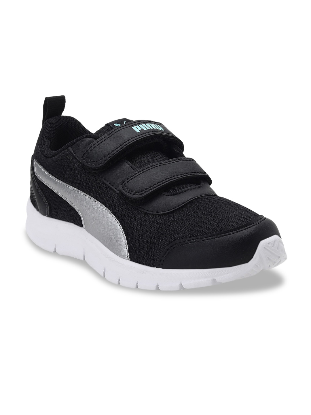 

Puma Unisex Kids Black Woven Design Slip-On Sneakers