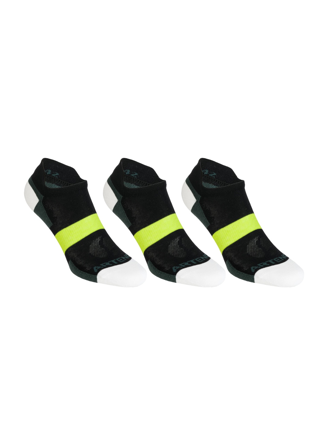 

Artengo By Decathlon Adult Multi Colored Low Socks - Pack Of 3, Assorted
