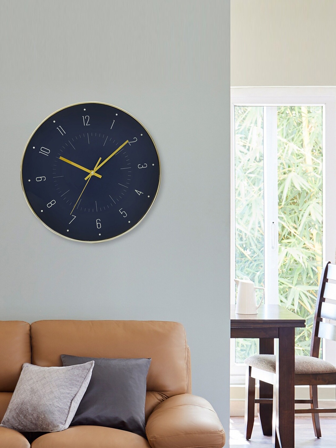 

Home Centre Navy Blue & White Vintage Wall Clock