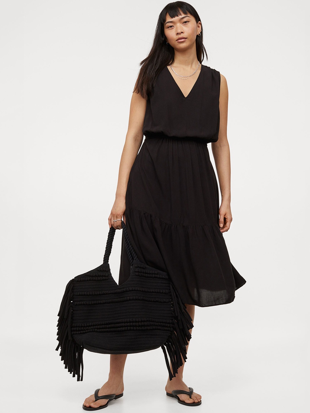 

H&M Women Black Mama Jersey Dress