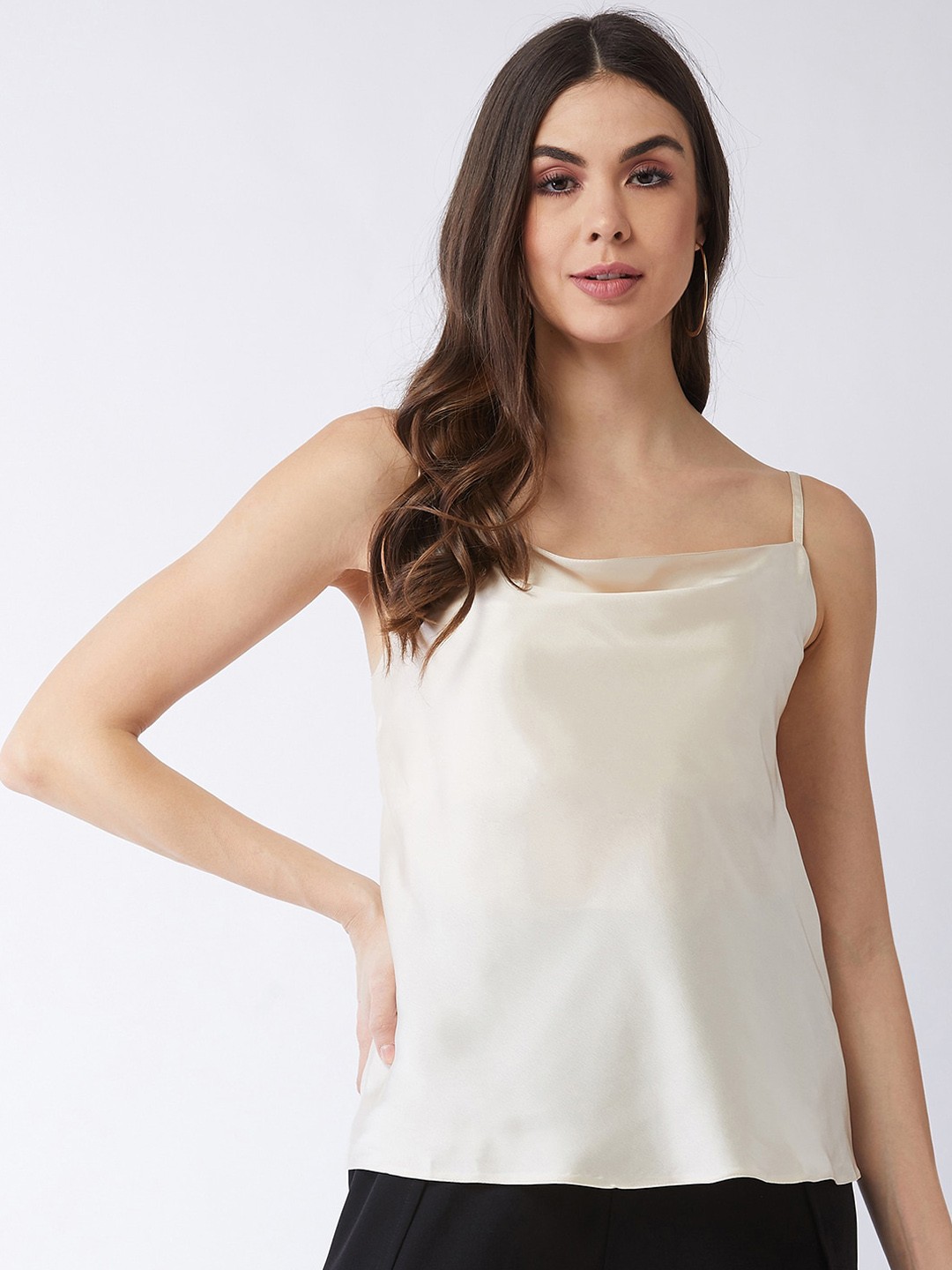 

MAGRE Beige Regular Tank Top