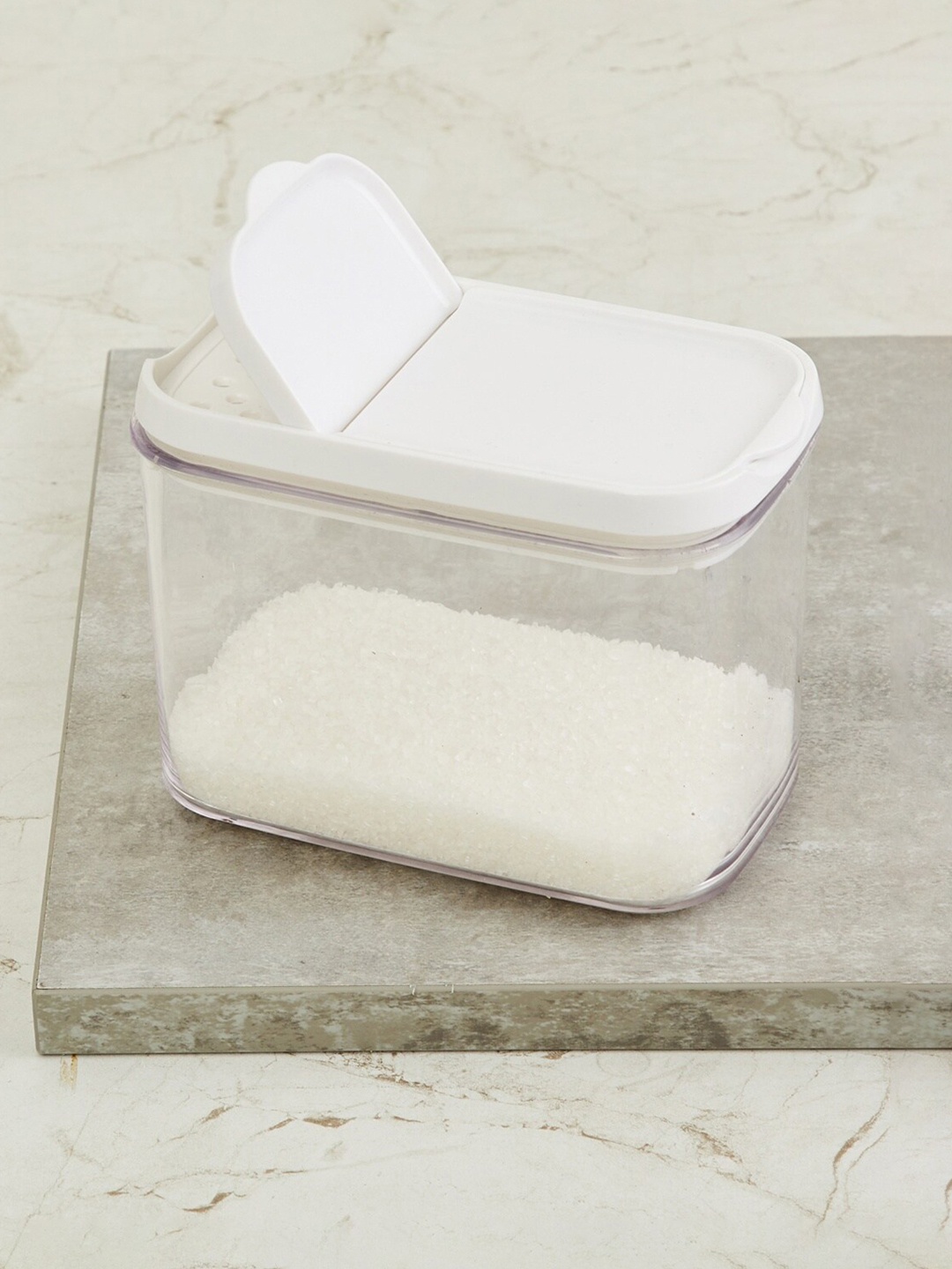 

Home Centre Transparent Solid Shake & Store Storage Container 1 L