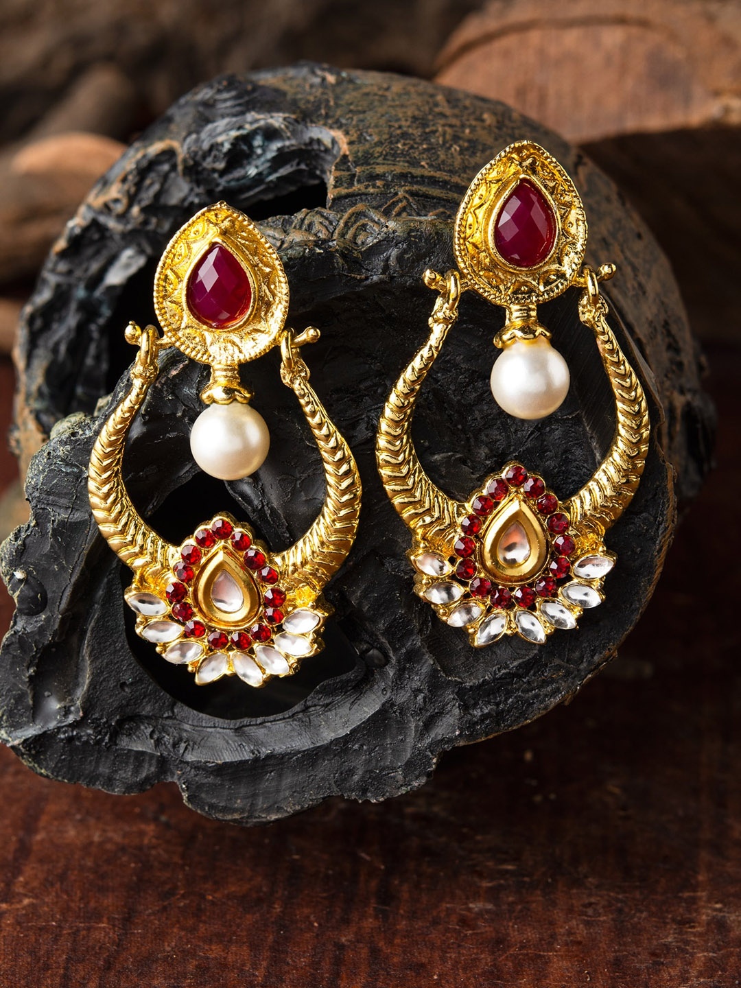 

E2O Gold-Plated Contemporary Drop Earrings