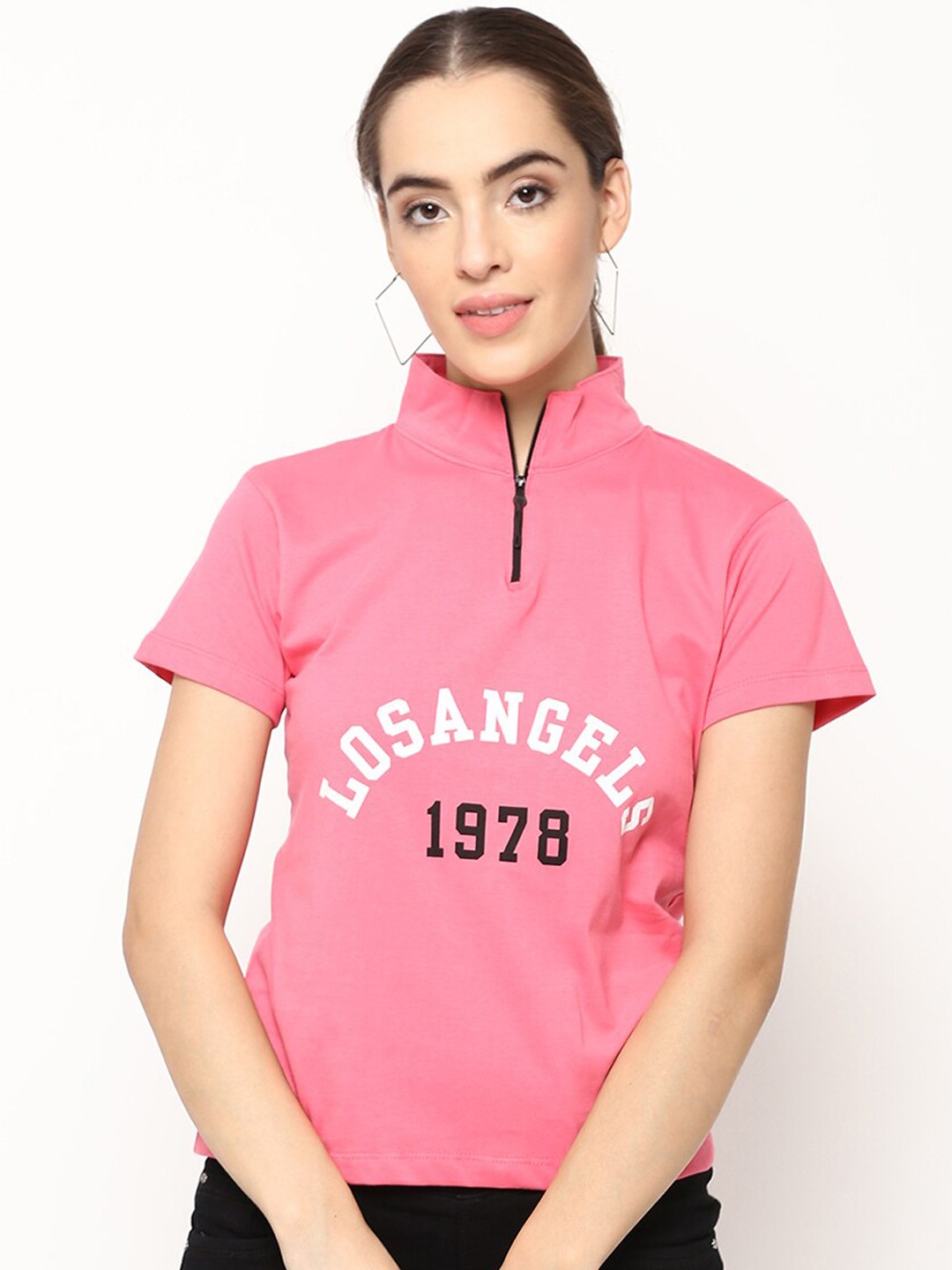 

V2 Value & Variety Pink & White Regular Top