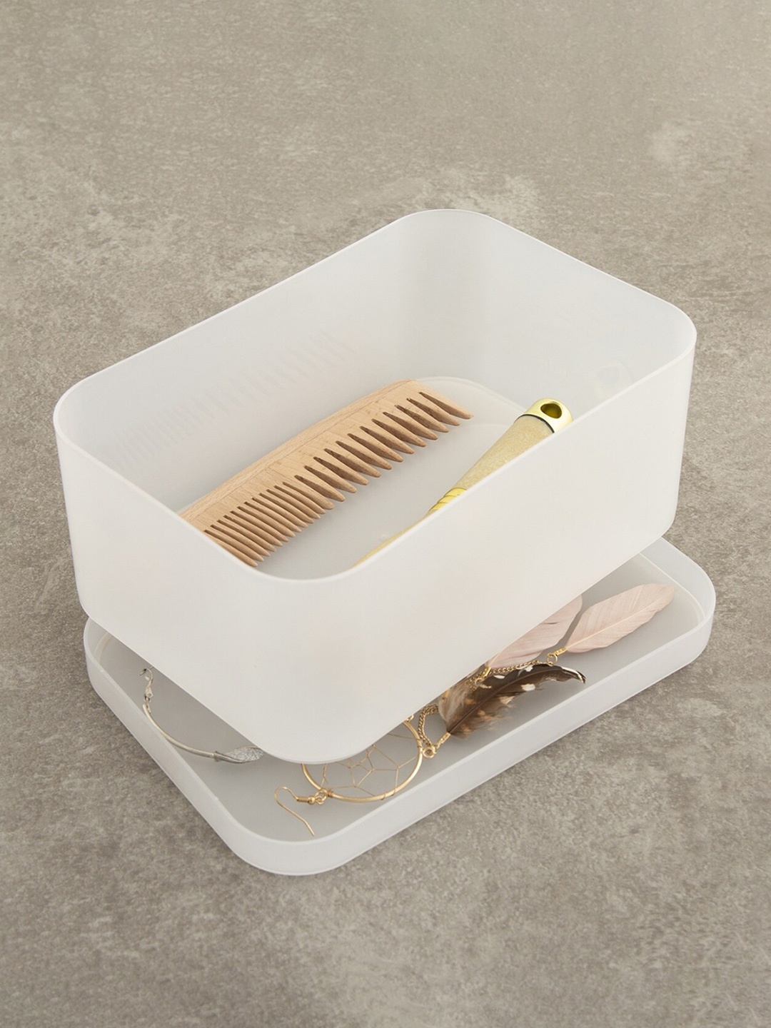 

Home Centre Transparent Solid Storage Box with Lid