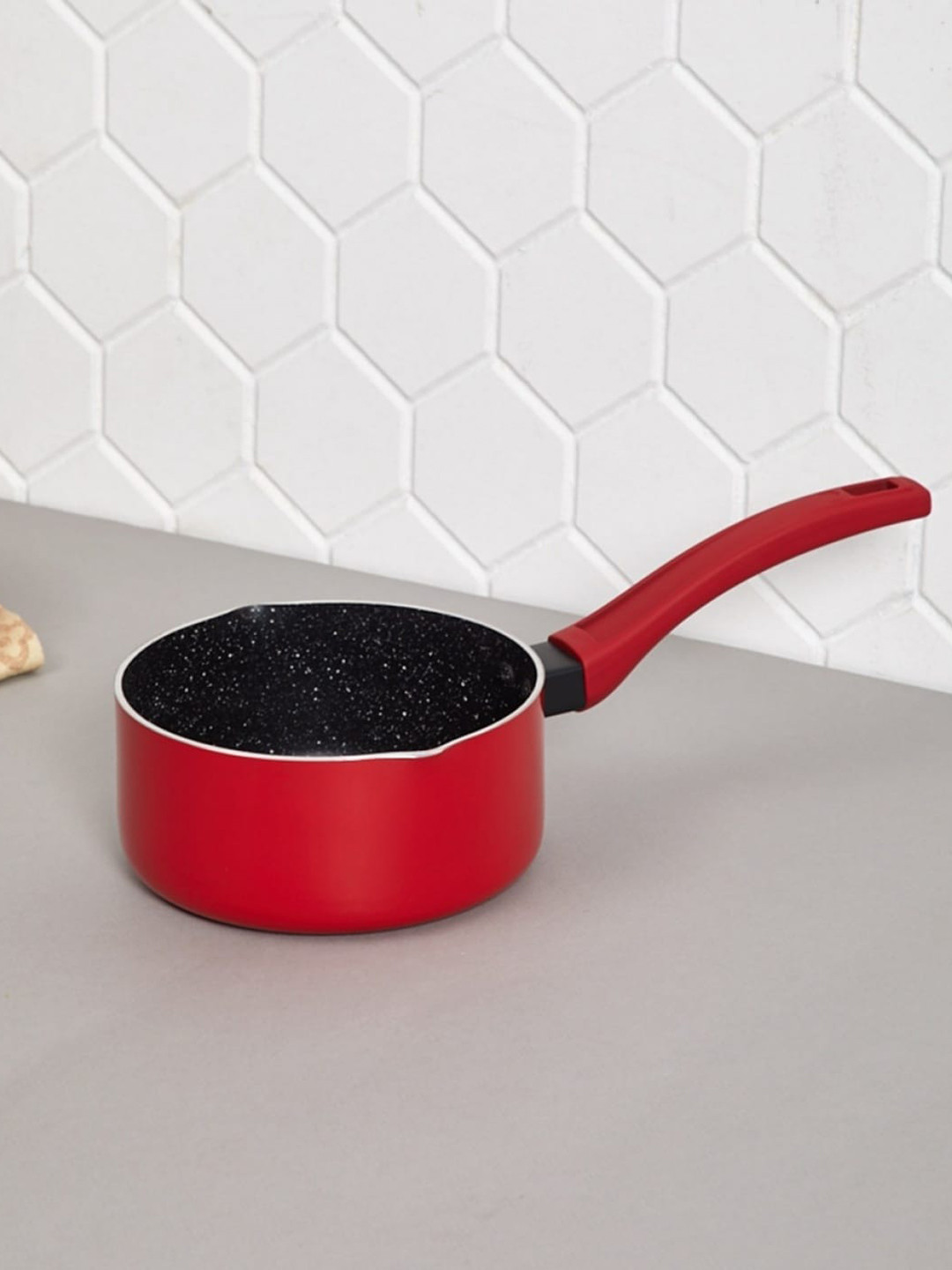 

Home Centre Red & Black Aluminum Sauce Pan