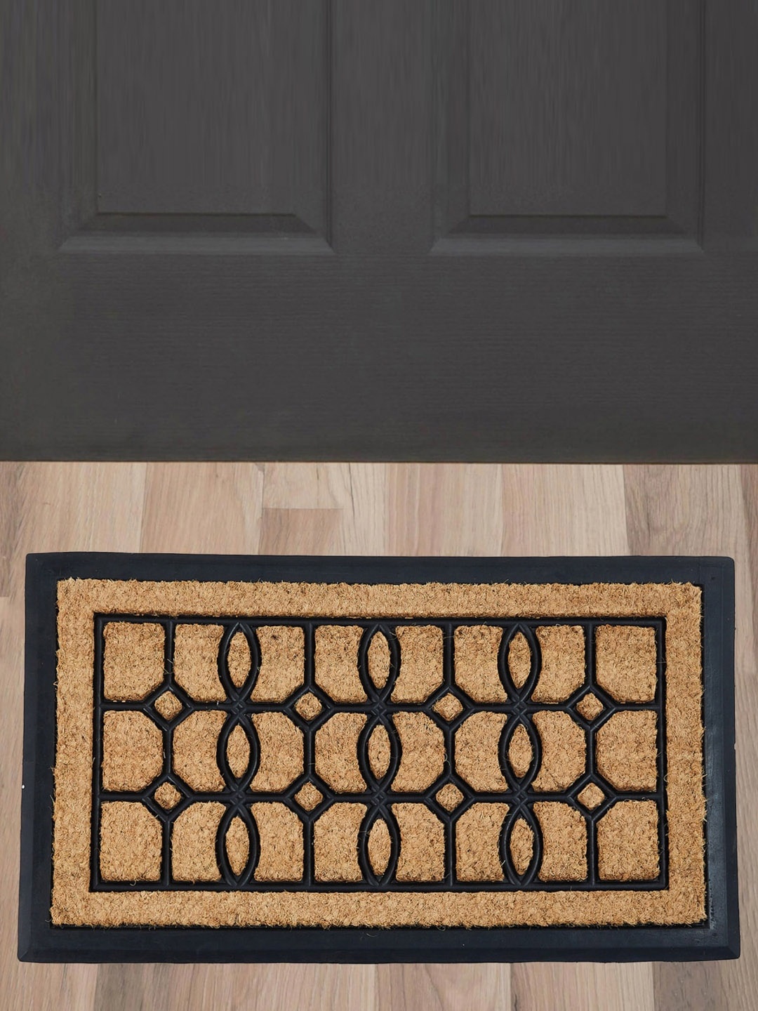 

Home Centre Black & Beige Elite Rect Coir Textured Doormat