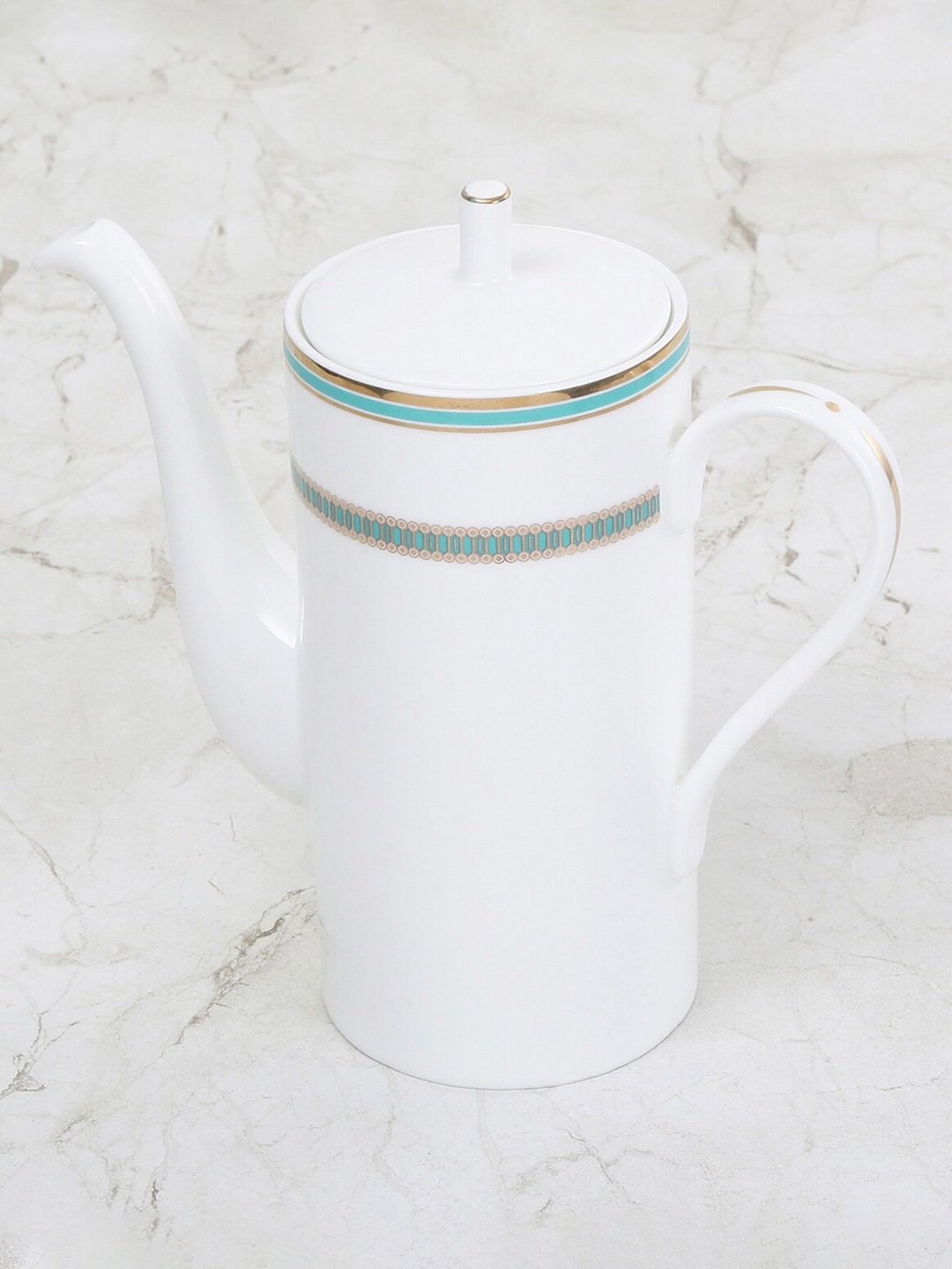 

Home Centre Blue & White Printed Bone China Tea Pot 1200 ml