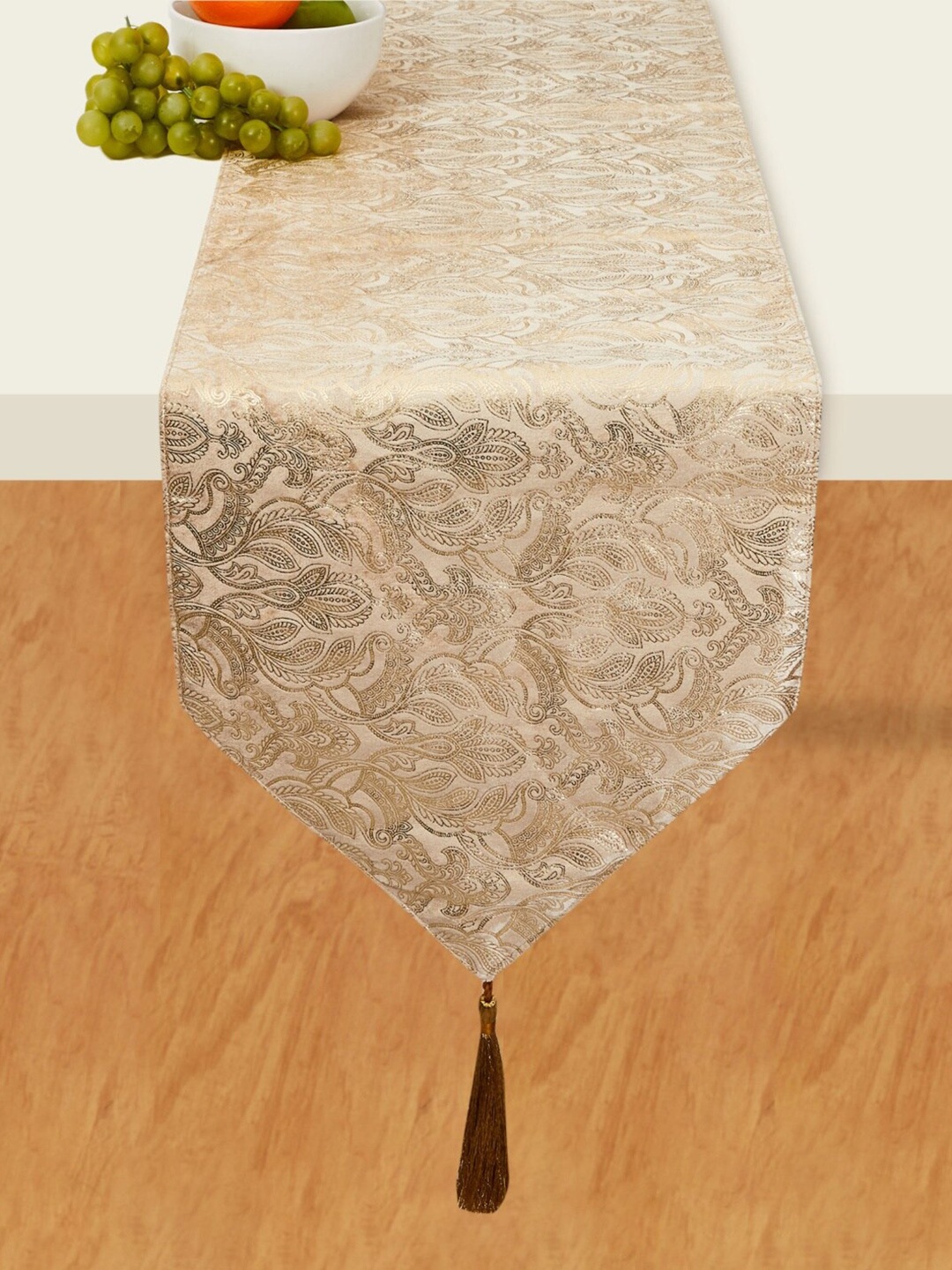 

Home Centre Gold-Toned Foil Printed Table Runner