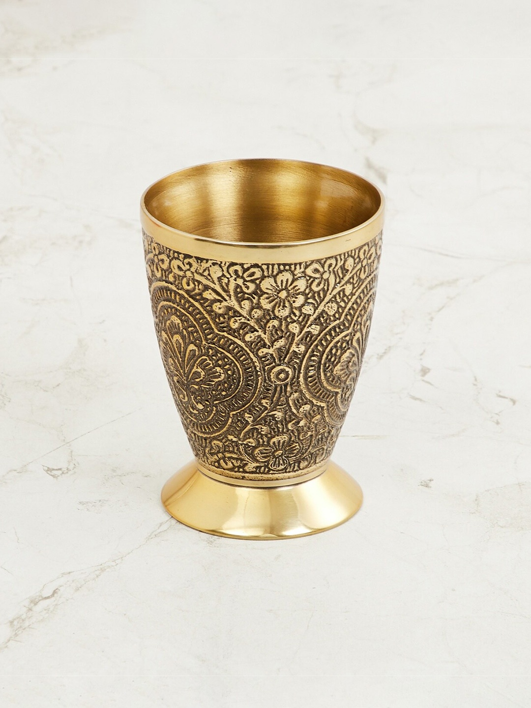 

Home Centre Gold-Toned Floral Stainless Steel Bathroom Accessories