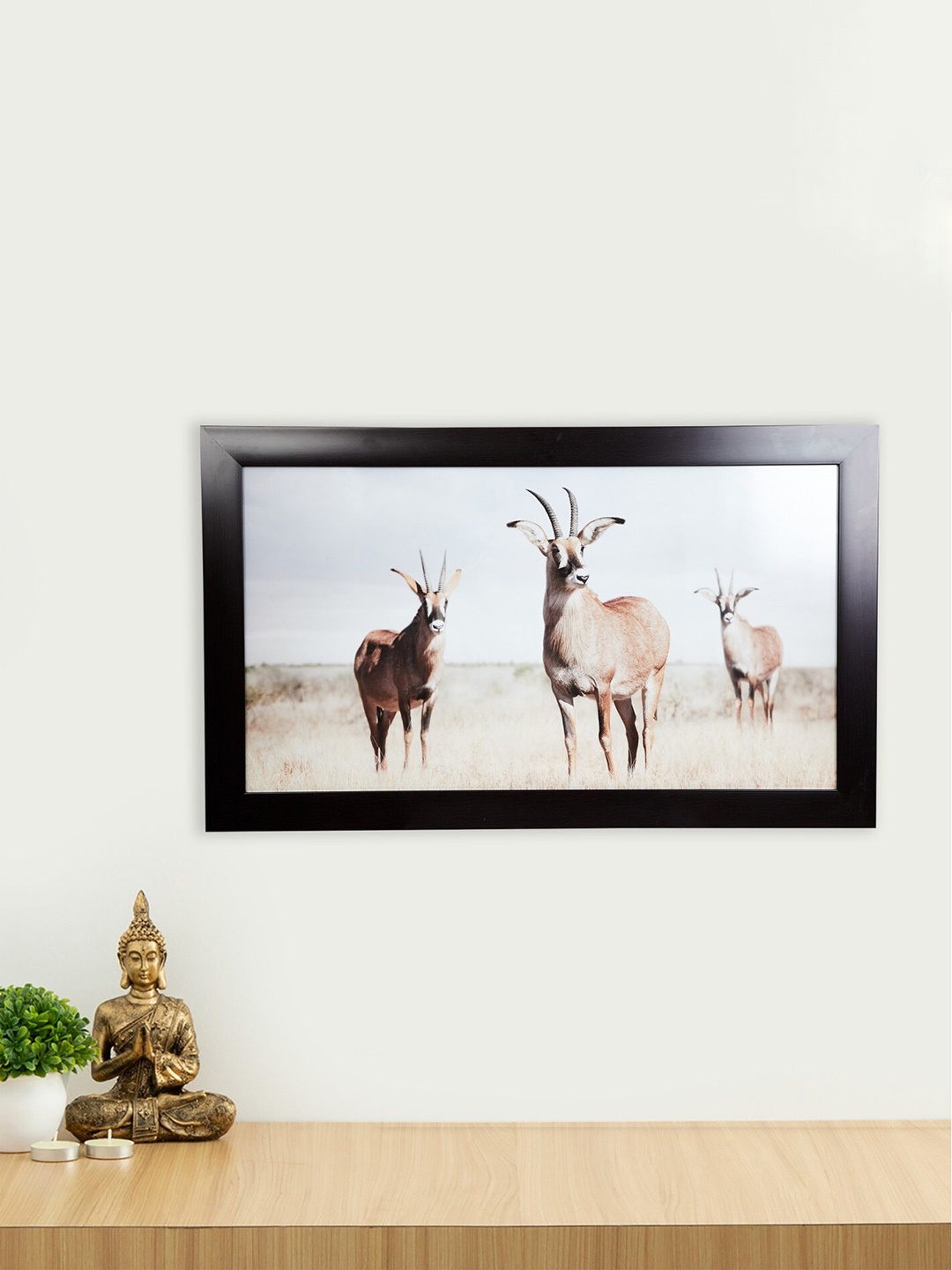 

Home Centre Brown & Beige Artistry Triple Reindeer Picture Frame