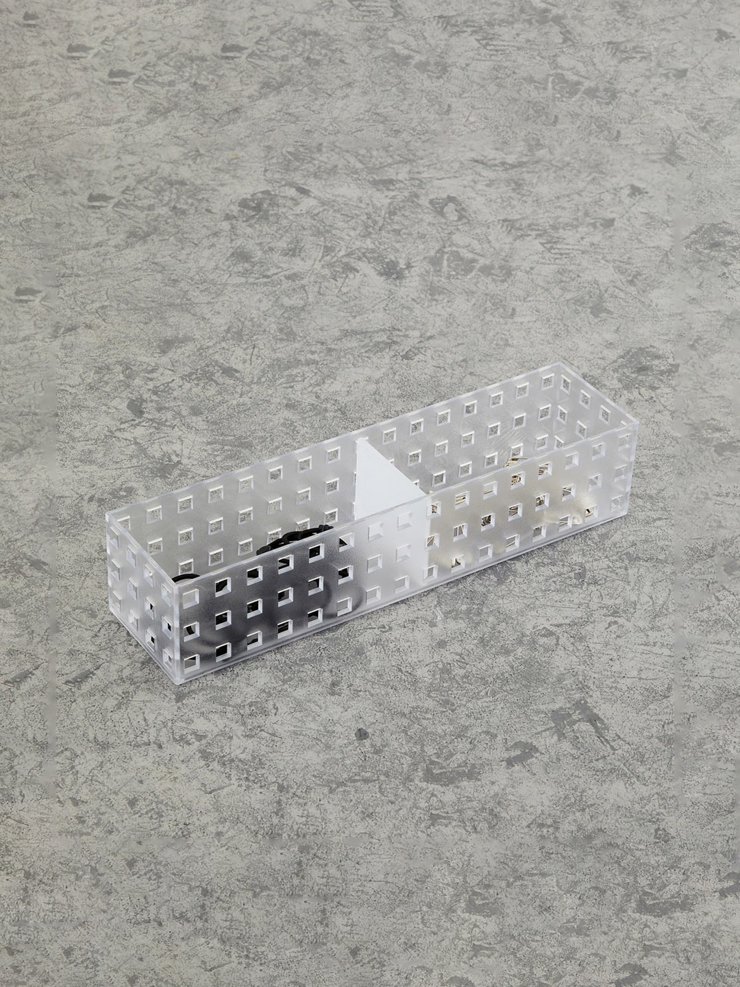

Home centre Transparent Solid Regan Ashley Stackable Storage Box with Separator