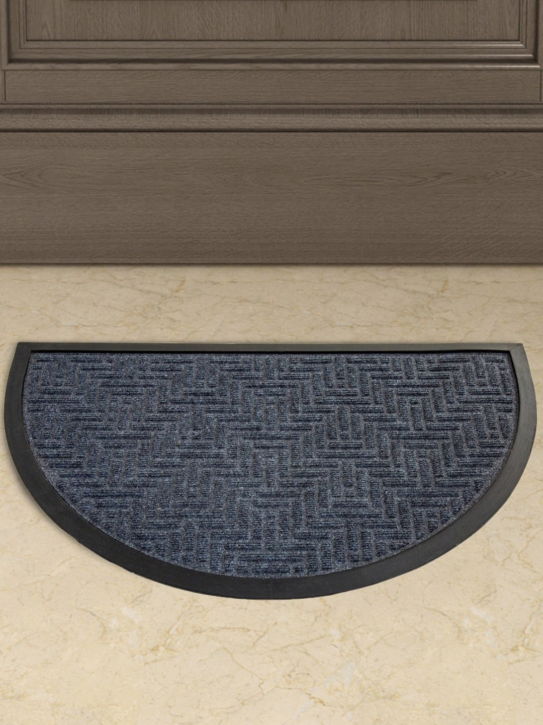 

Home Centre Grey Solid Half Round Anti-Skid Doormat