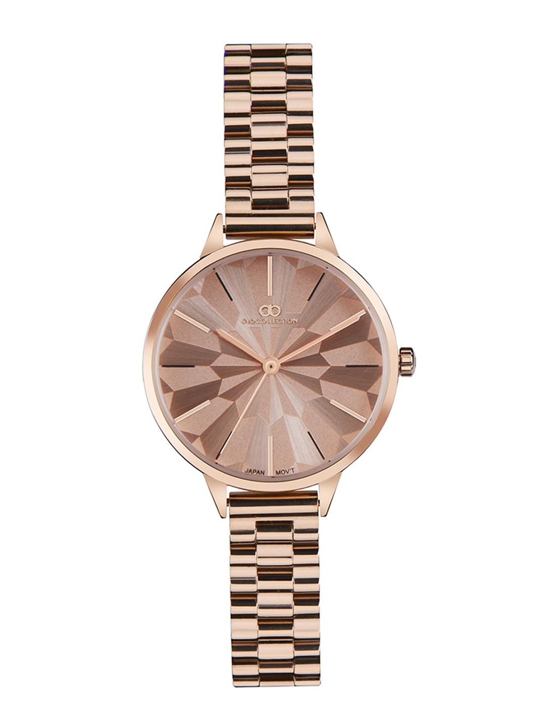 

GIO COLLECTION Women Rose Gold-Toned Dial Bracelet Style Analogue Watch - G3019-33