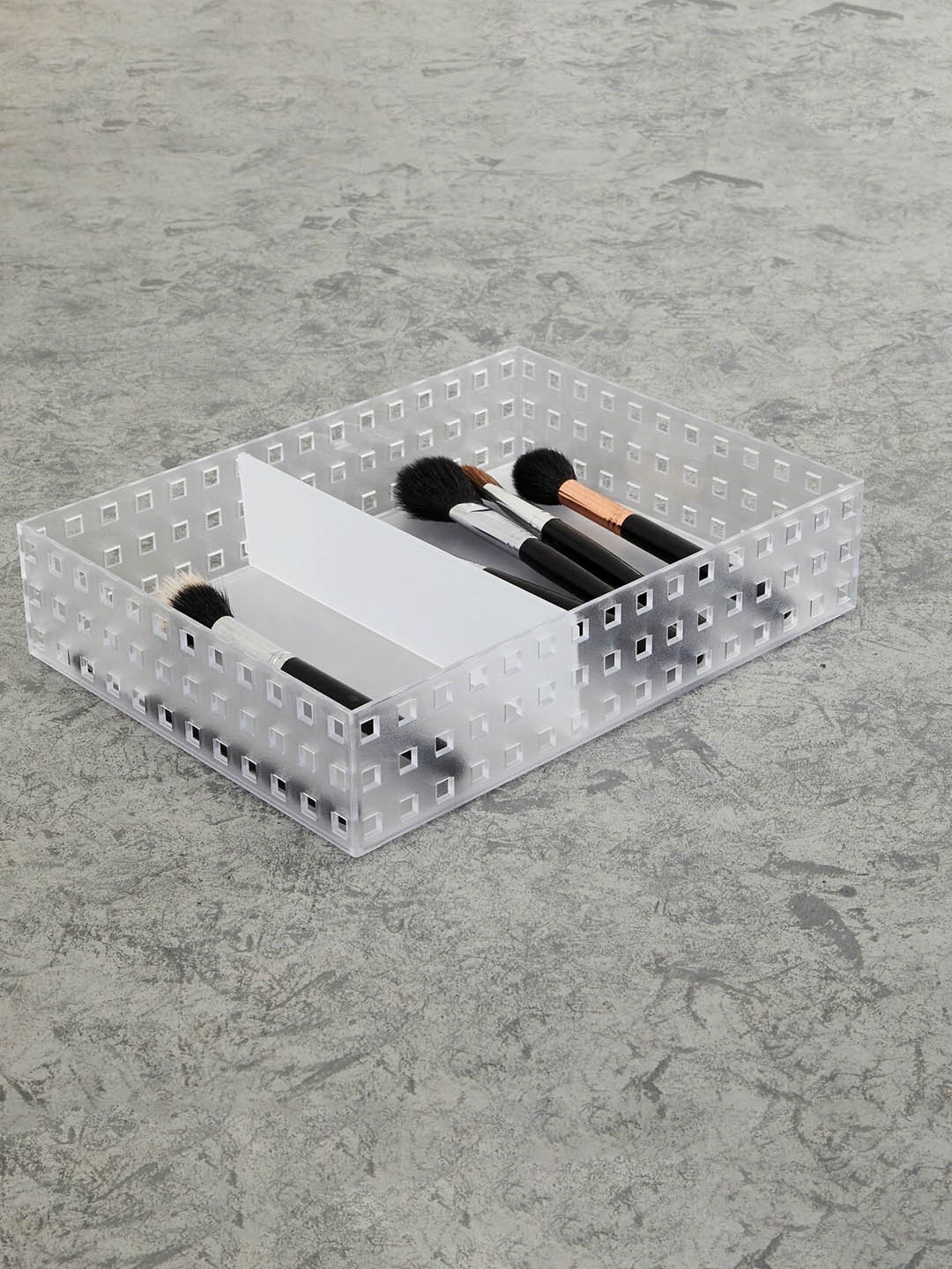 

Home Centre Transparent Regan Ashley Stackable Organizer With Separator