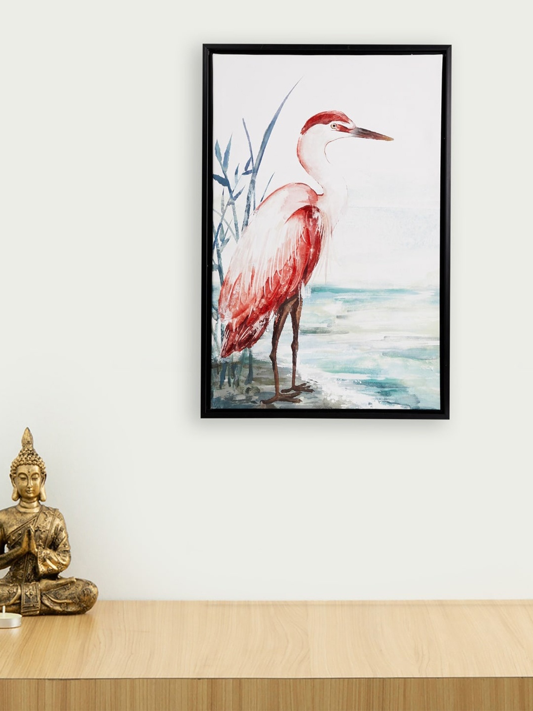 

Home Centre Pink & White Mezzuna Stork Wall Art