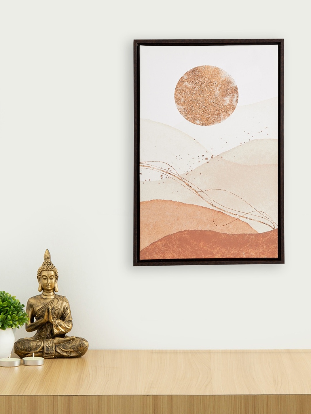 

Home Centre White & Beige Artistry Abstract Mountains Picture Frame