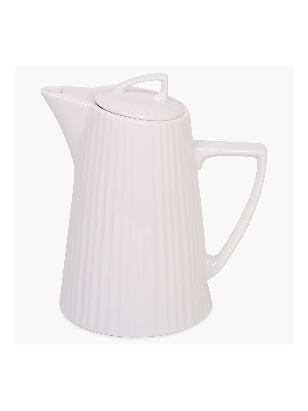 

Home Centre White Textured Stoneware Kettle