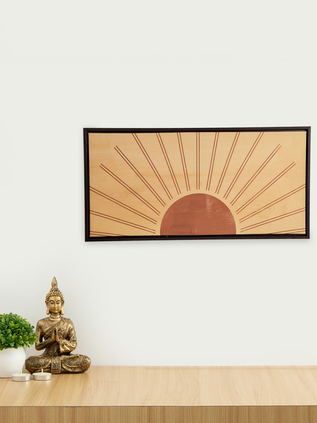 

Home Centre Beige & Brown Artistry Rising Sun Picture Frame