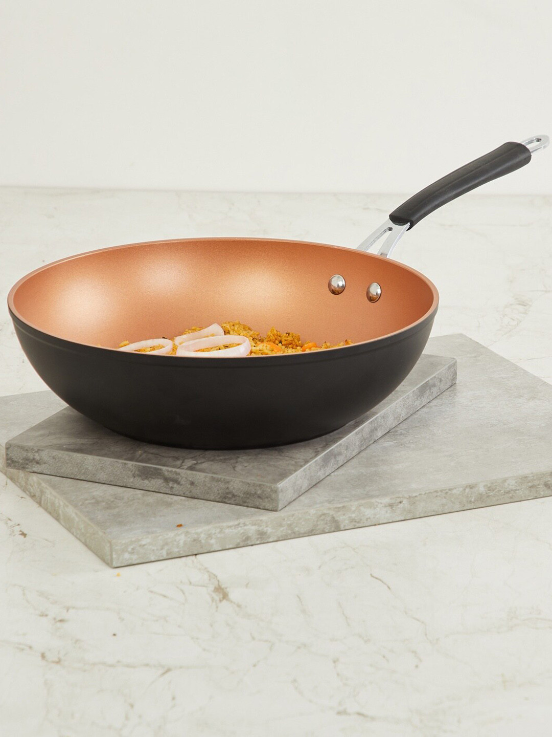 

Home Centre Black & Rust-Coloured Cresta Aristo Solid Wok