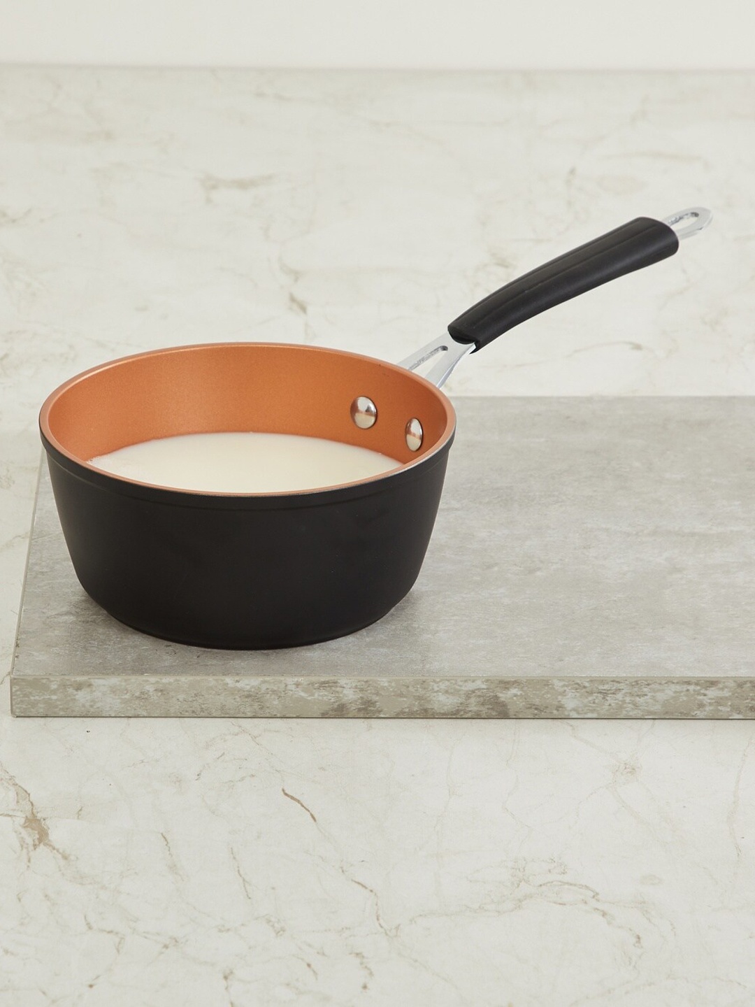

Home Centre Black & Copper-Toned Cresta Aristo Sauce Pan