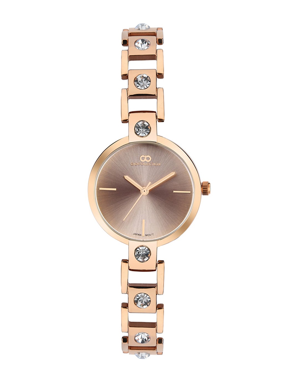 

GIO COLLECTION Women Rose Gold-Toned Stainless Steel Analogue Watch G3018-33