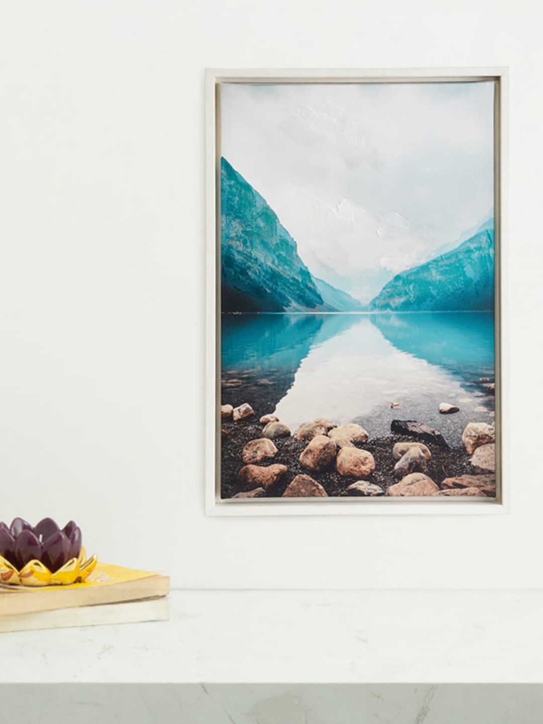 

Home Centre Teal & White Artistry Flowing River Wall Art