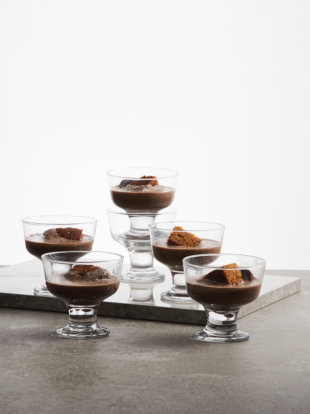 

Home Centre Transparent Set of 6 Firenze Cream Bowls 285 ml