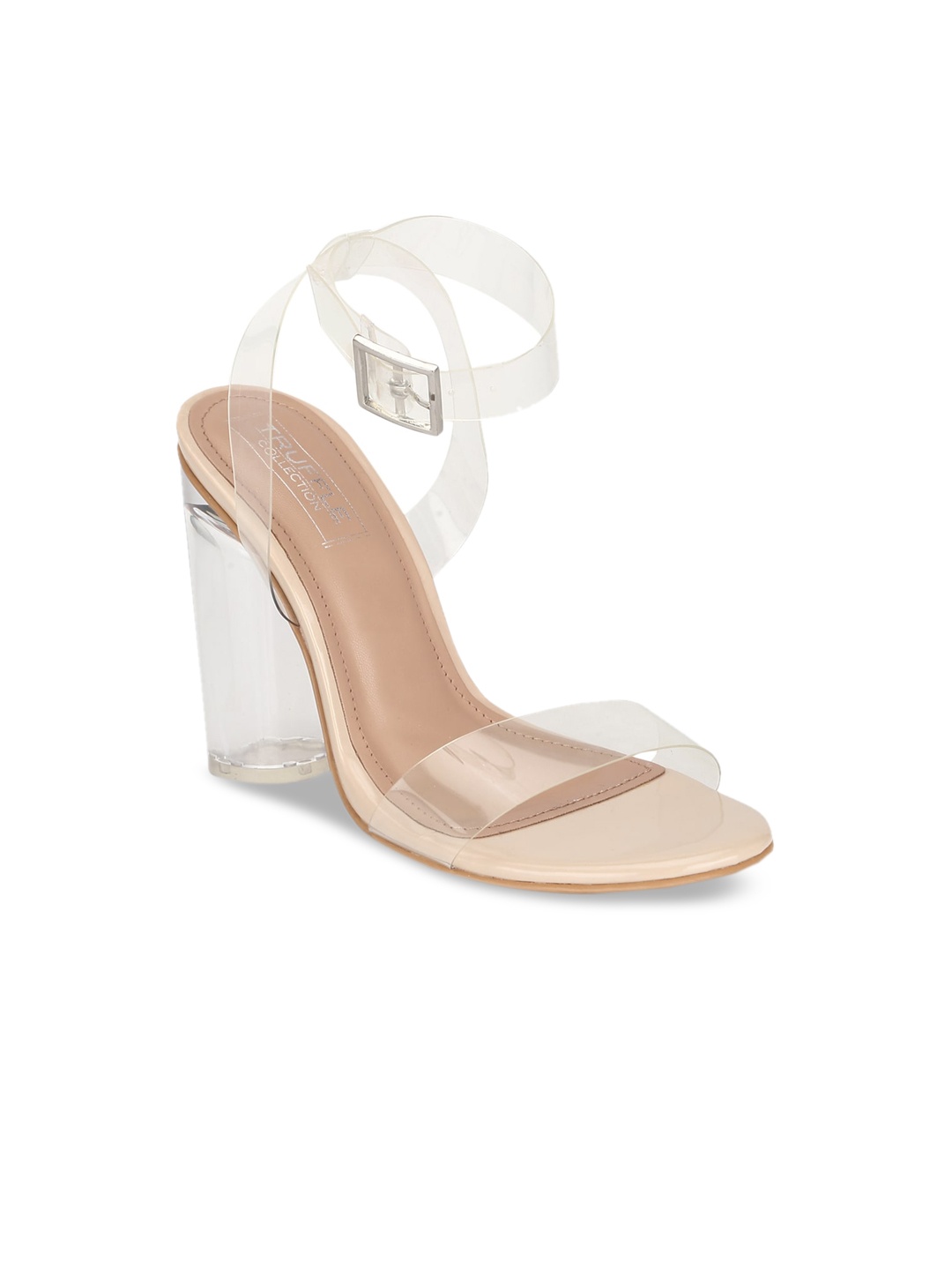 

Truffle Collection Women Nude-Coloured Solid Sandals