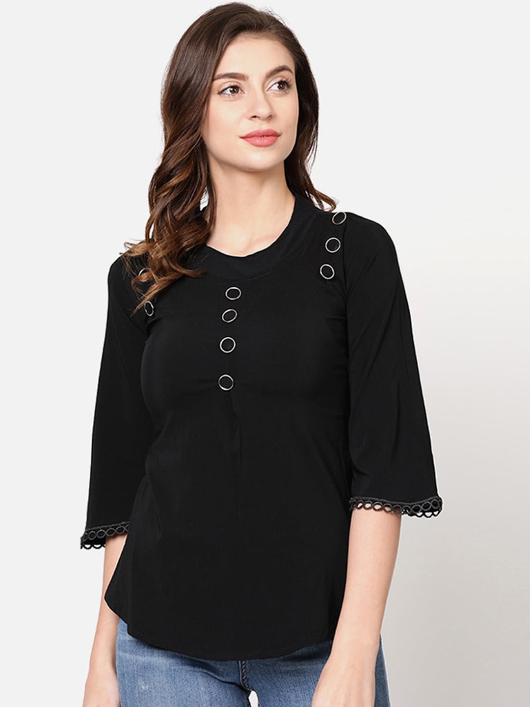 

V2 Value & Variety Black A-Line Top