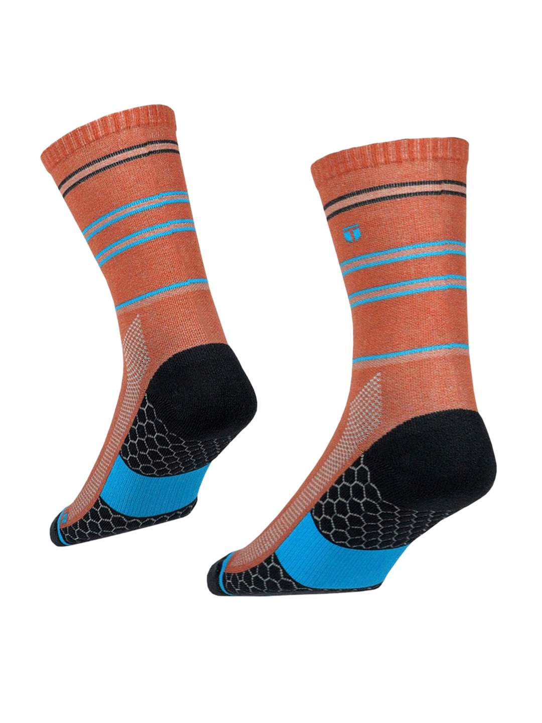 

TEGO Unisex Pink Patterned Calf-Length Socks