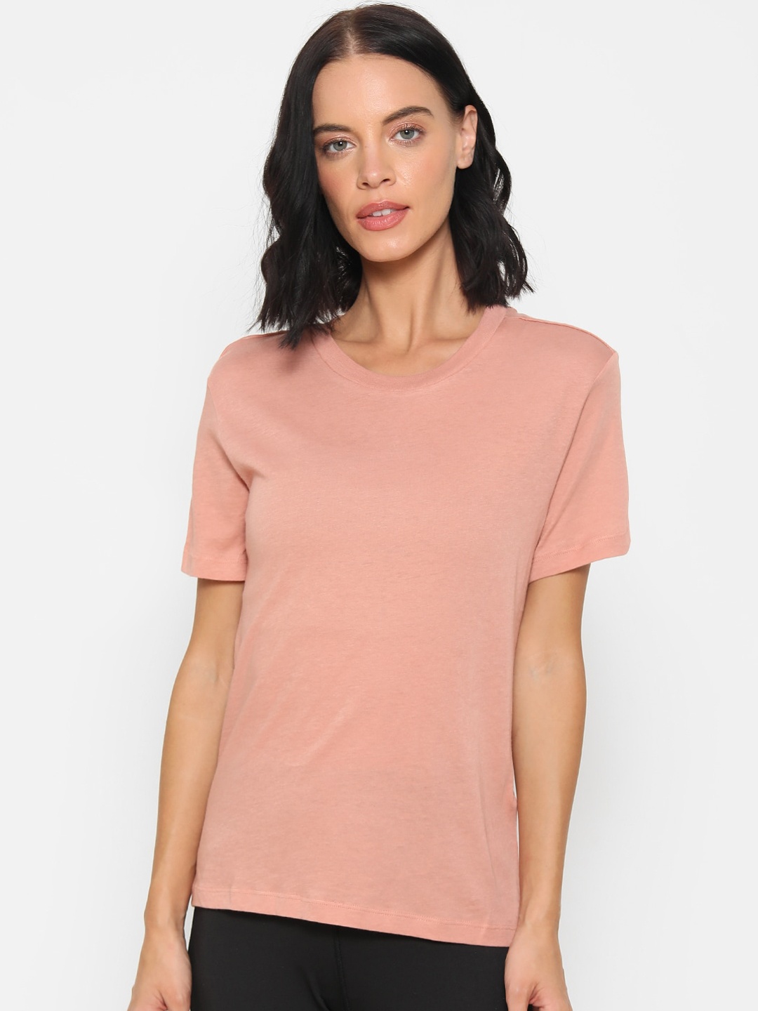 FOREVER 21 Women Pink Solid Regular Top