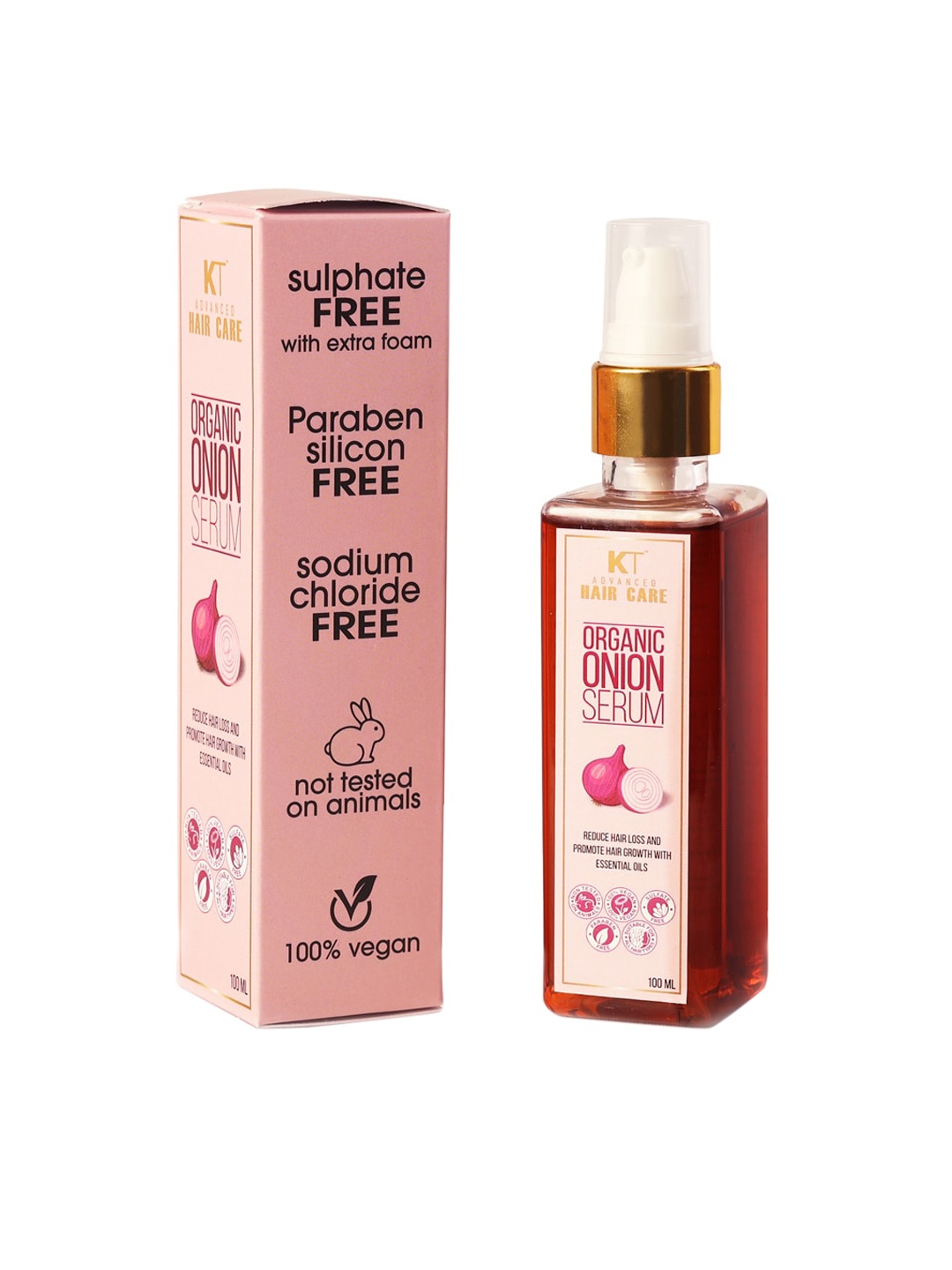 

KEHAIRTHERAPY Unisex Advanced Haircare Organic Onion Serum 100 ml, Pink