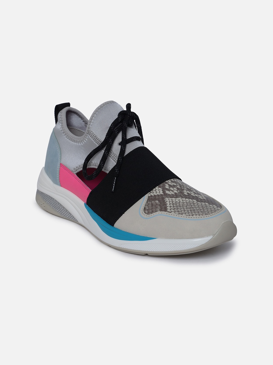 

ALDO Women Grey Woven Design Sneakers