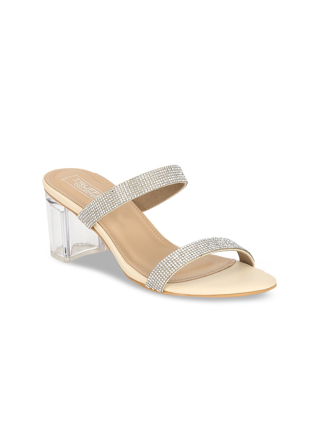 

Truffle Collection Women Nude-Coloured Embellished Sandals