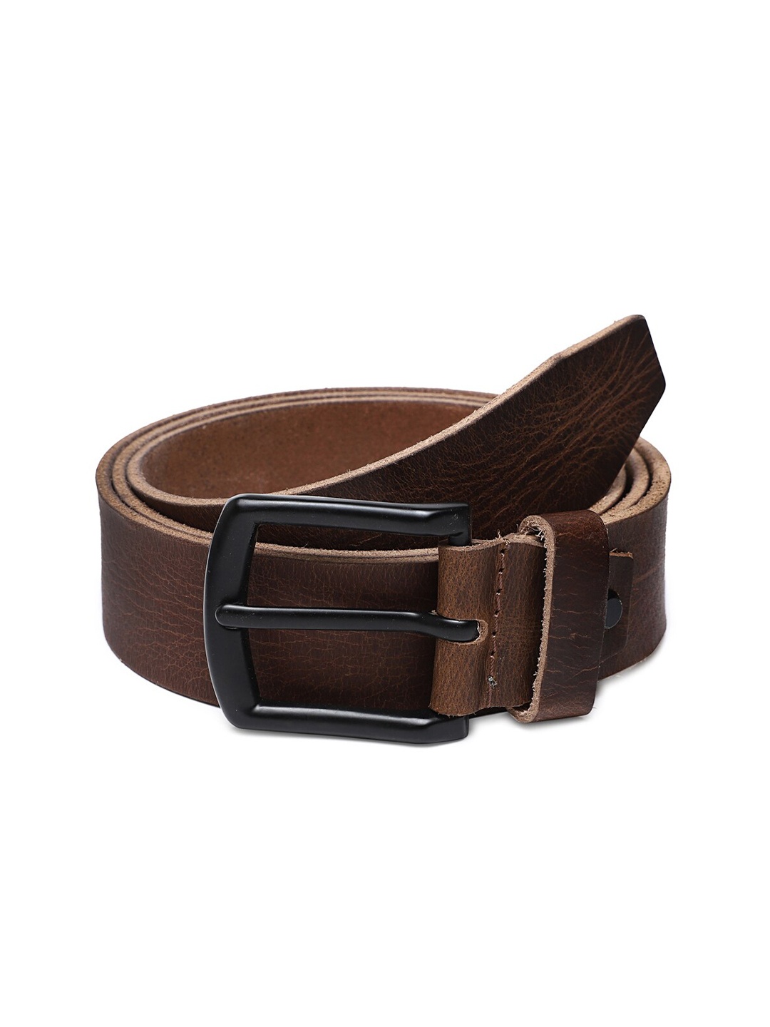 

WELBAWT Men Brown Textured Belt