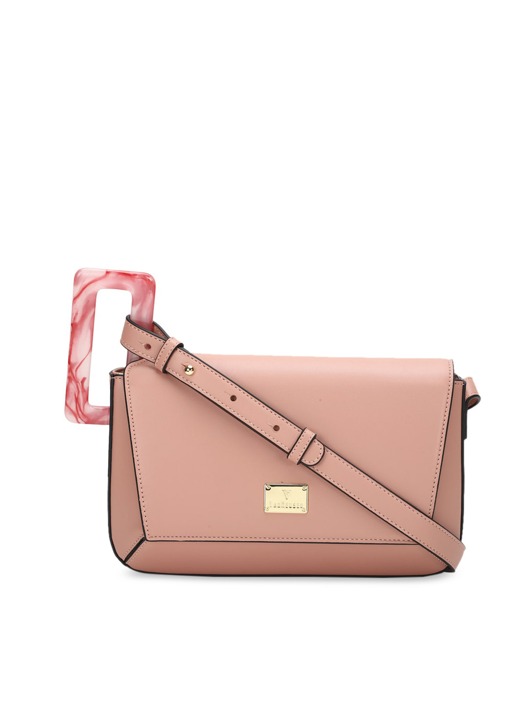 

Van Heusen Pink Solid Sling Bag