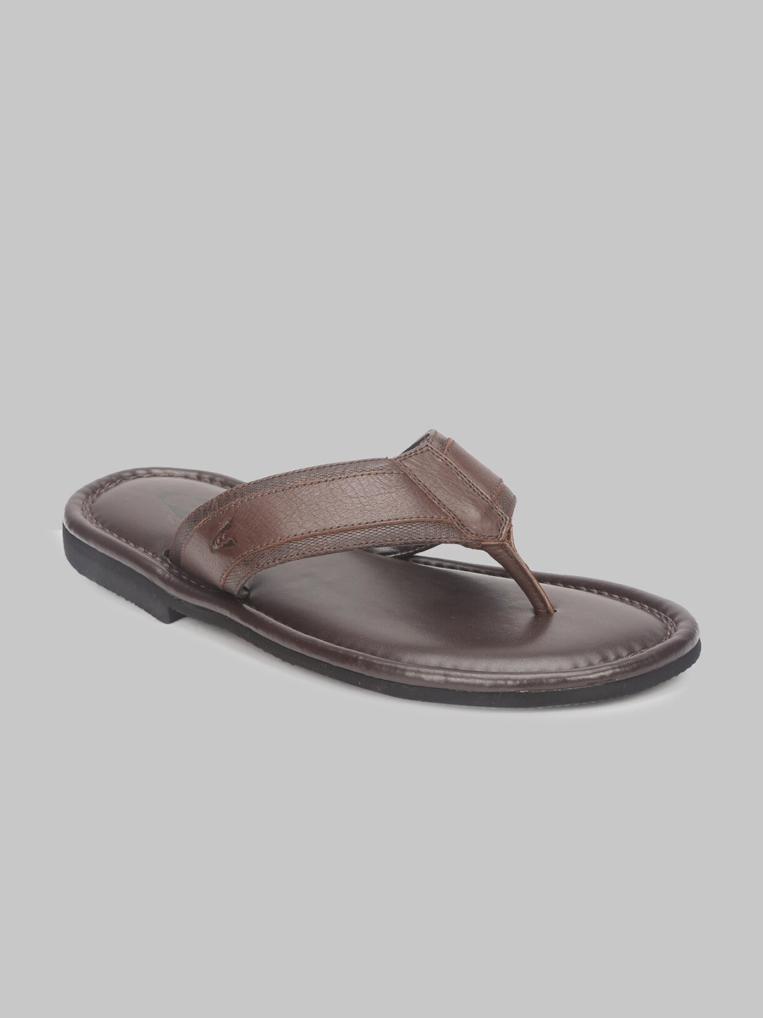 

V8 by Ruosh Men Brown Leather Comfort Sandals