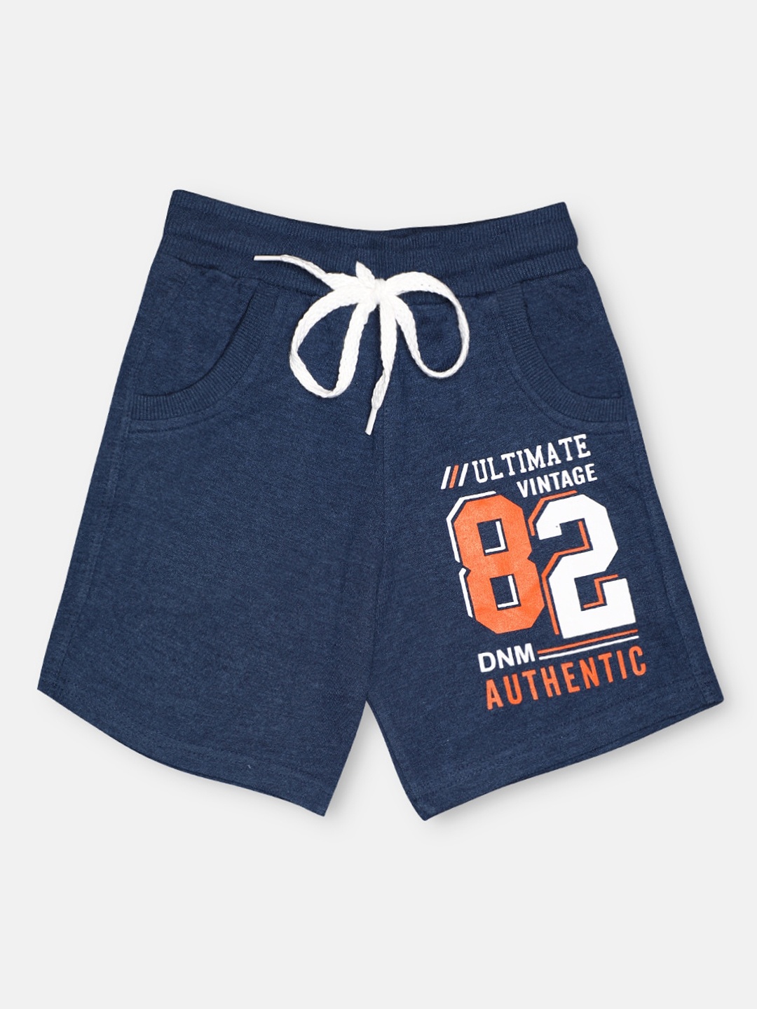 

CHIMPRALA Kids Blue & Orange Printed Pure Cotton Antimicrobial Shorts