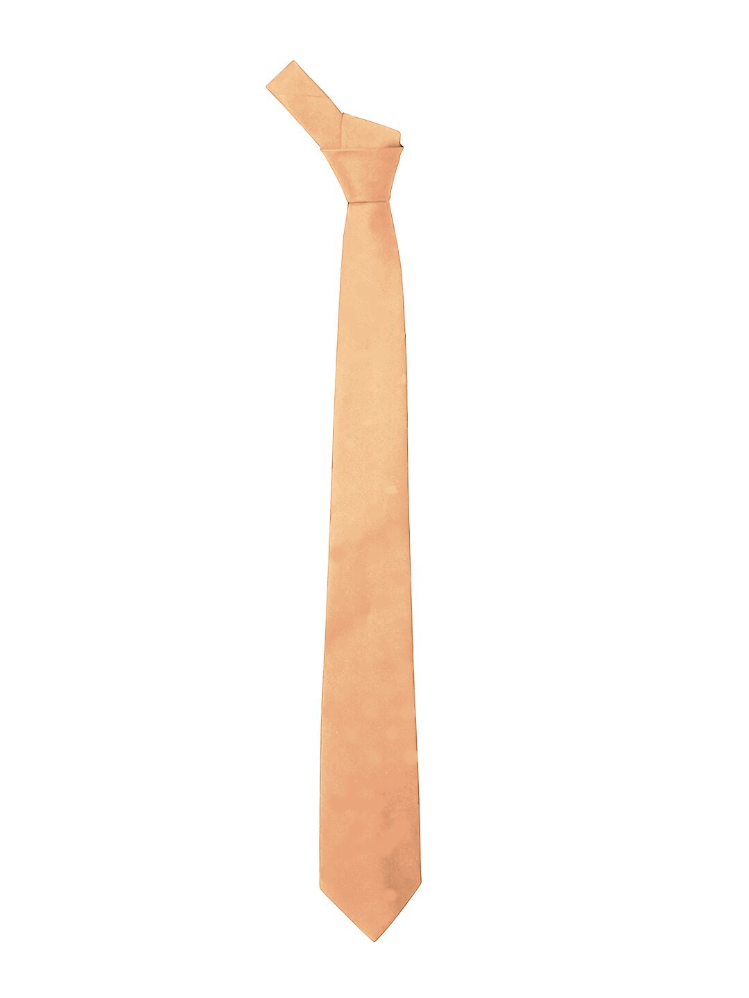

Blacksmith Peach-Coloured Solid Broad Satin Tie
