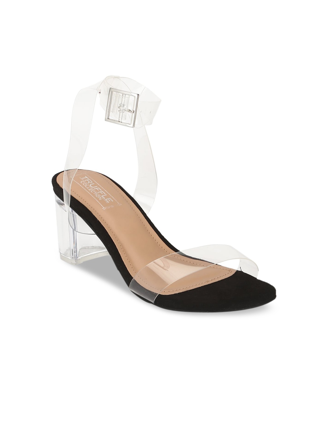 

Truffle Collection Women Black Solid Sandals
