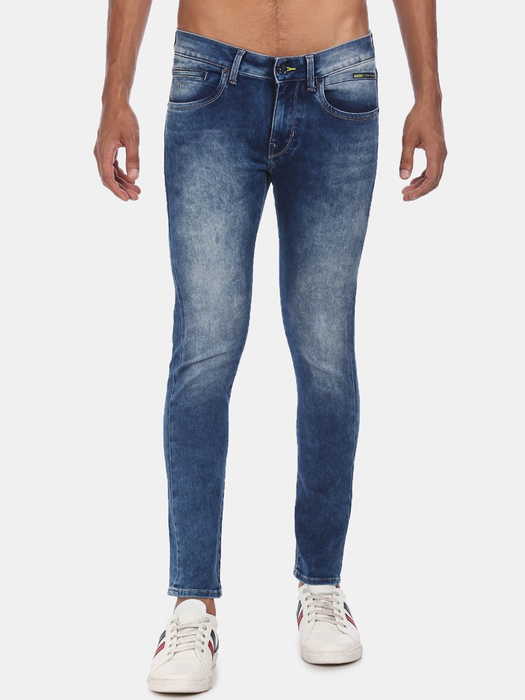 

Flying Machine Men Blue Jackson Skinny Fit Low-Rise Clean Look Jeans