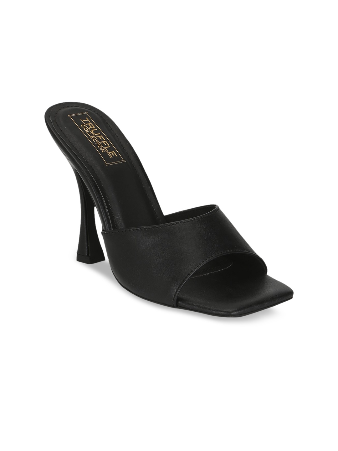 

Truffle Collection Women Black Solid Sandals