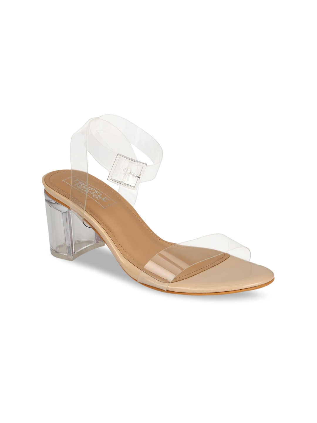 

Truffle Collection Women Nude-Coloured Solid Sandals
