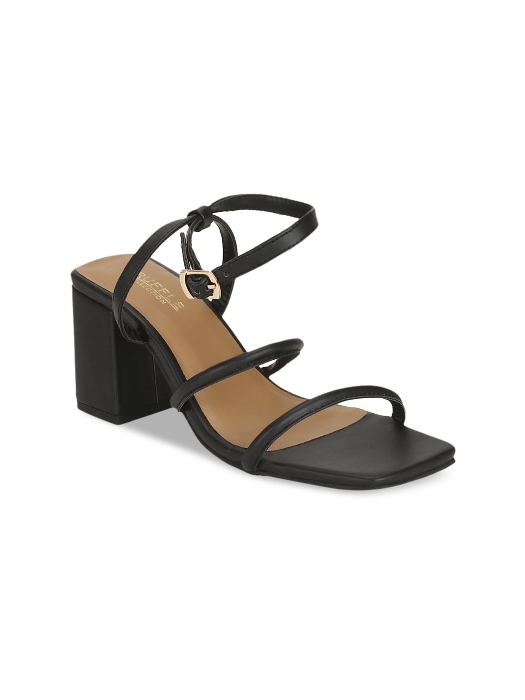 

Truffle Collection Women Black Solid Sandals