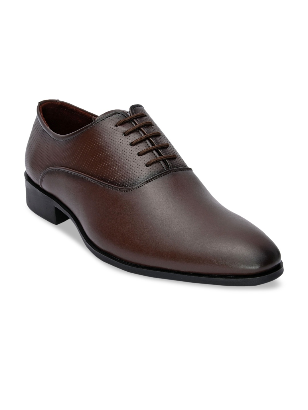 

Hydes N Hues Men Brown Solid Formal Oxfords