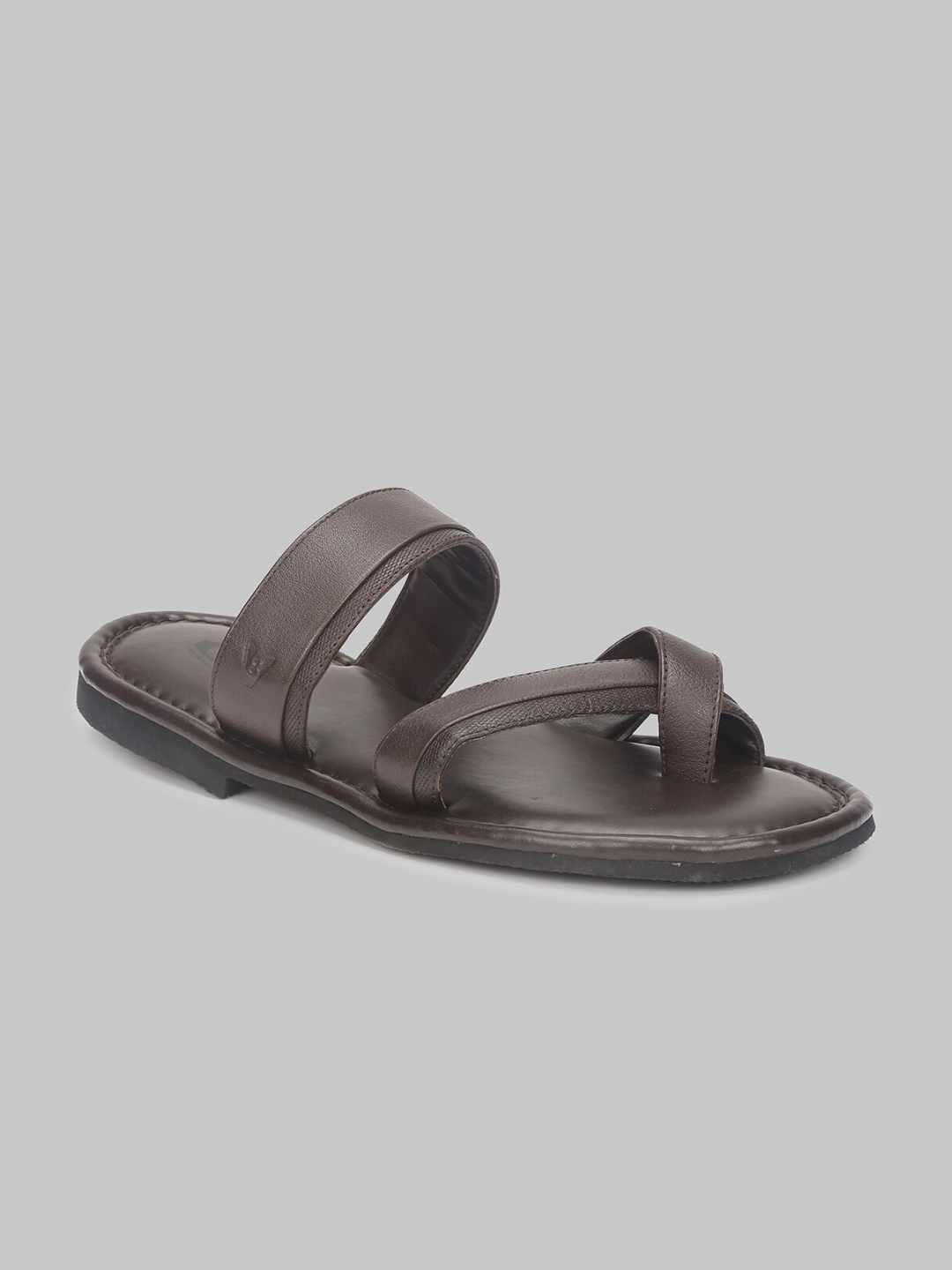 

V8 by Ruosh Men Brown Leather Comfort Sandals