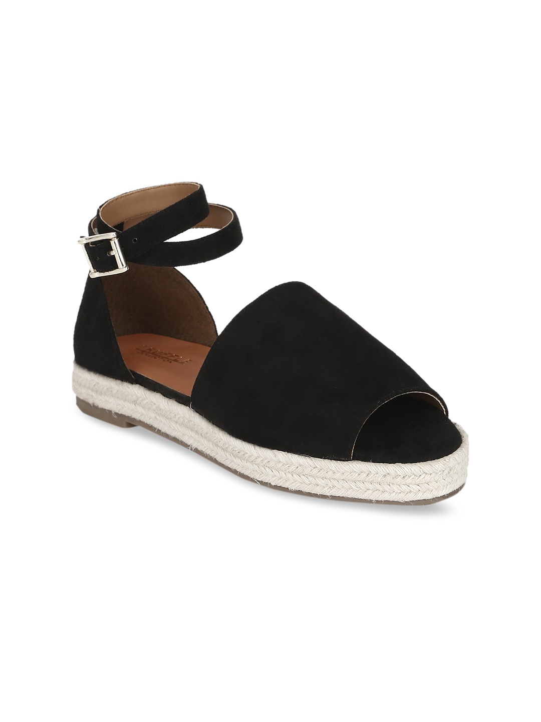 

Truffle Collection Women Black Solid Peep Toes